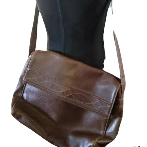 Vintage Brown Satchel | Size 13"x11" - Picture 2 of 9